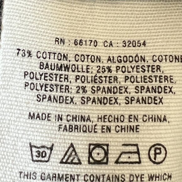 Pilcro and the letterpress Women's Stretch Dot Navy Pencil Mid Skirt Size 27 - Picture 8 of 8